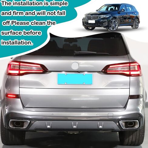 Car Rear Fog Light Cover Guard Compatible with BMW X5 G05 2019-2023, Rear Tail Fog Light Lamp Grill Protector Cover Guard Exterior Protective Accessories (Rear Fog Lamps) in Kuwait