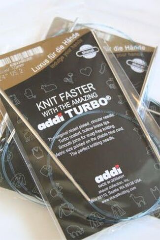 إبر الحياكة الدائرية Addi Turbo من SKACEL، مقاس 24 بوصة، مقاس 11 in Kuwait