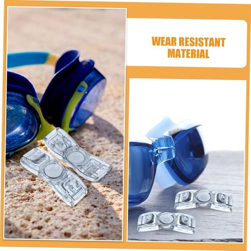 Outanaya Swim Goggles Buckles 4pcs Set Replacement Clips Snaps Fasteners Lightweight for Daily Use Competitions in Kuwait