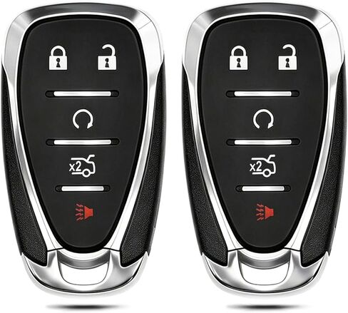 2PCS Smart Key Fob Replacement for Chevy Malibu 2016 2017 2018 2019 2020 2021 Camaro Cruze 2016-2019 Fit for Chevrolet Car Owner Replace or Spare Key 5-Button HYQ4EA 13529662 13590048 in Saudi Arabia