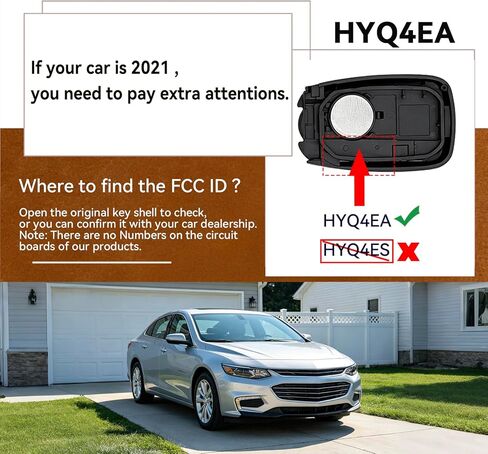 2PCS Smart Key Fob Replacement for Chevy Malibu 2016 2017 2018 2019 2020 2021 Camaro Cruze 2016-2019 Fit for Chevrolet Car Owner Replace or Spare Key 5-Button HYQ4EA 13529662 13590048 in Saudi Arabia