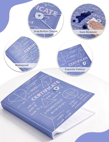 Binder with Plastic Sleeves Clear A4 Size Sheet Protectors 8.5 x 11 Presentation Folders Protector Folder Portfolio Binder Document Organizer for Certificate,Art in Saudi Arabia