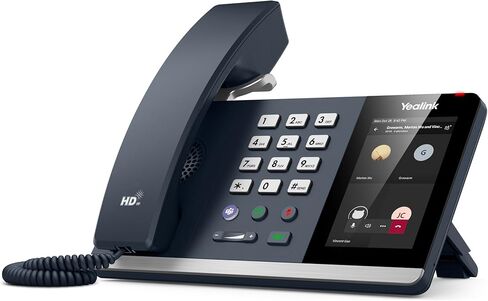 Yealink MP54 E2 Certified for Microsoft Teams & Skype for Business, PC Desktop Phone, Bluetooth Pairing, 4 Inch Touchscreen, Dual Port Ethernet with PoE, HD in Kuwait