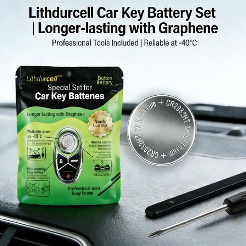Key Fob Battery Replacement for Ford F150 Escape Focus Explorer Fusion Expedition Taurus Fiesta Flex Edge EcoSport Ranger (4-Pack), DIY with Pry Tools, CR2032 in Kuwait