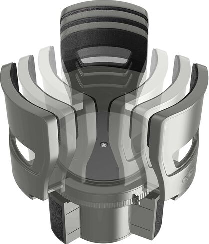 GORILLA GRIP Patent Pending Adjustable Car Cup Holder Expander, Keeps Water Bottle Secure, Expands to Fit 18 to 48 oz Large Bottles, Yeti, Owala, Stanley with Handle, Coffee Mug Insert for Cars, Black in Kuwait