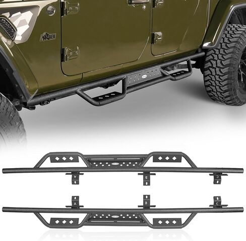 Hooke Road Gladiator 6.9" Drop Down Side Step Bars Running Boards for Jeep Gladiator JT 2020-2026 in Kuwait