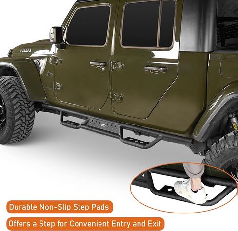 Hooke Road Gladiator 6.9" Drop Down Side Step Bars Running Boards for Jeep Gladiator JT 2020-2026 in Kuwait