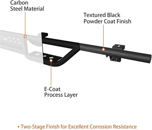 Hooke Road Gladiator 6.9" Drop Down Side Step Bars Running Boards for Jeep Gladiator JT 2020-2026 in Kuwait
