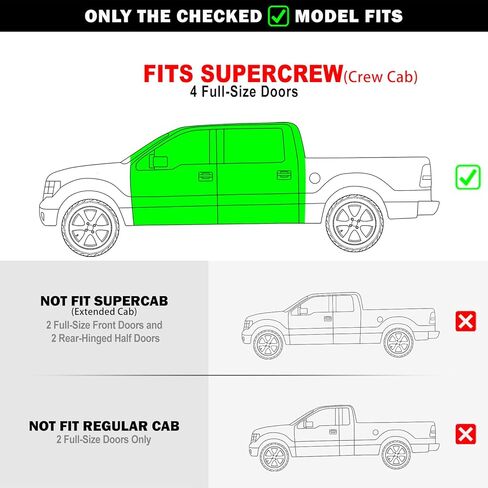 APS Stainless Steel Pocket Steps Running Boards Side Bars Compatible with Ford F150 2004-2008 SuperCrew Cab in Kuwait