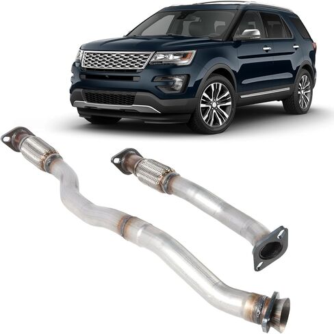 DB5Z-5G203-B Stainless Steel Exhaust Pipe compatible with 2013-2019 Ford Explorer Sport 3.5L, Exhaust Flex Pipe fit for 2013-2019 Ford Explorer 3.5L in Saudi Arabia