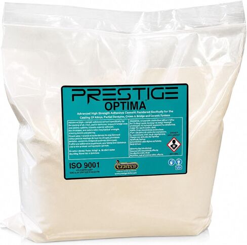 Prestige Optima Investment Powder for Jewelry Casting, Gypsum Bonded Investment for Resin, Wax & 3D Printed Patterns, Ultra Smooth Surface, High Temp Resistant, 5 lb in Kuwait