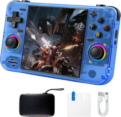 RF40H Retro Handheld Game Console, 4.0 Inch 720x720 IPS Screen, Built-in 18,000+ Classic Game, Portable Hand Held Open Source Linux System, 4000mAh Battery Retro Gaming Console (Black 64GB) (Balck) in Saudi Arabia