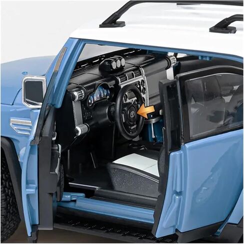1 24 for Toyota FJ Cruiser Alloy Car Model Diecast Toy Metal Off-Road Vehicles Sound and Light Car Model Gift Simulation Vehicle Playset(Blue) in Kuwait