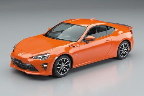 Aoshima Toyota 86 (Orange Metallic) 1:32 Scale Model Kit in Kuwait
