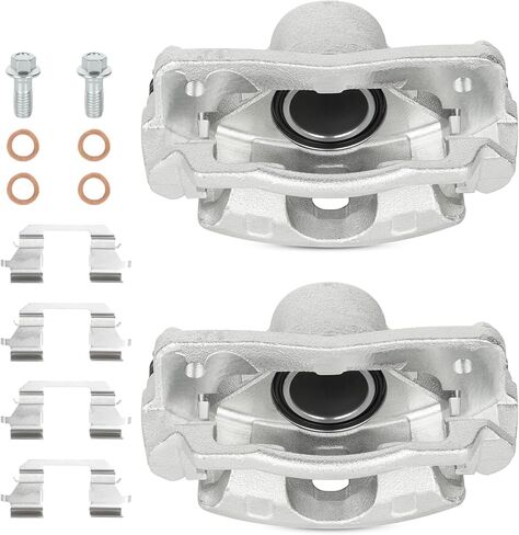 Front Left Right Disc Brake Caliper Assembly Calipers Set Compatible with Honda Civic 1996-2011, for Insight 2010-2014, for Acura EL 1997-2000, Replace 19-B1832 19-B1833 in Kuwait