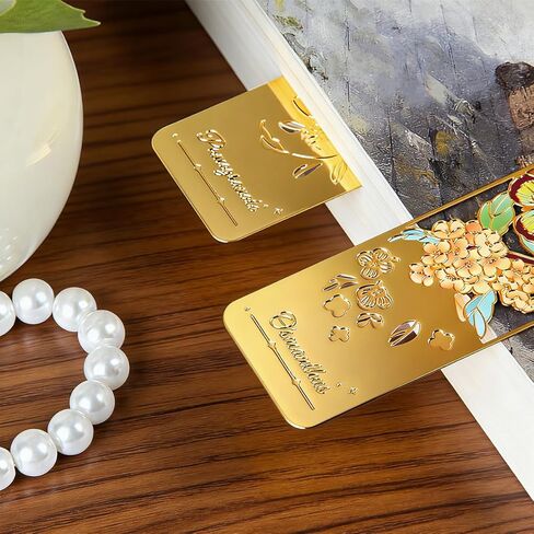 3pcs Metal Flower Bookmarks with Tassel, Hollow Butterfly Theme Book Marks for Reading Women, Cute Book Markers for Book Lovers Writers Readers Children Teens Women Teachers Students (Style A) in Kuwait