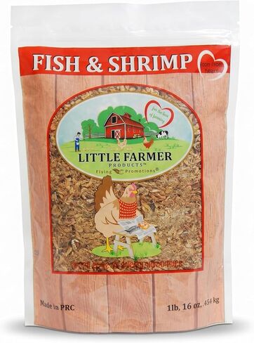 Fish & Shrimp | Dried River Shrimp & Minnow Fish | Omega 3, Calcium, Protein Packed | Premium Poultry Chicken Duck Treat (1) in Saudi Arabia