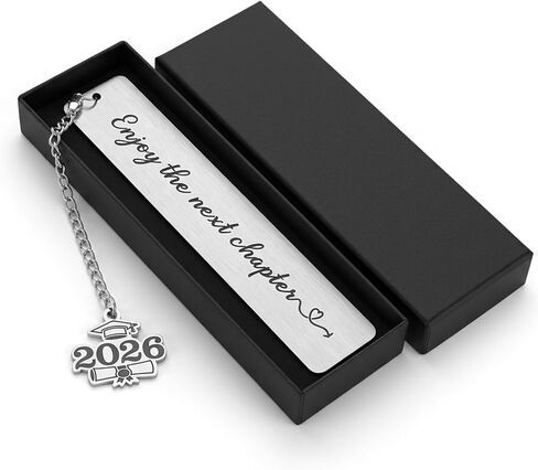 Graduation Gifts Class of 2026 Bookmarks Gifts for Him Her Inspirational Grad Gift Students Gift Enjoy The Next Chapter Bookmarks for Teen Boys Girls, Back to School Coming of AgeGift in Kuwait