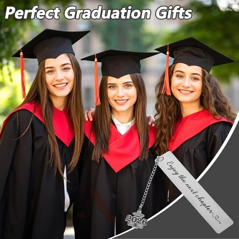 Graduation Gifts Class of 2026 Bookmarks Gifts for Him Her Inspirational Grad Gift Students Gift Enjoy The Next Chapter Bookmarks for Teen Boys Girls, Back to School Coming of AgeGift in Kuwait