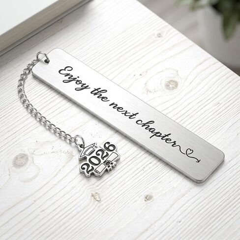 Graduation Gifts Class of 2026 Bookmarks Gifts for Him Her Inspirational Grad Gift Students Gift Enjoy The Next Chapter Bookmarks for Teen Boys Girls, Back to School Coming of AgeGift in Kuwait