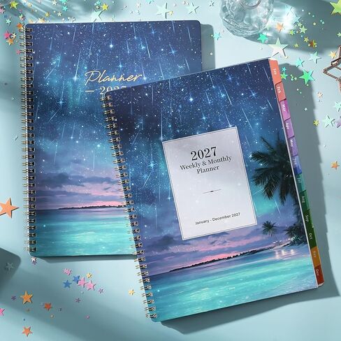 2025 Planner - Jan. to Dec. 2025, Weekly & Monthly Planner 2025, 6.3" x 8.3", Calendar Planner 2025 with Tabs, Thick Paper - Twin-Wire Binding, Back Pocket in Saudi Arabia
