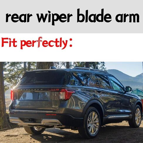 ذراع شفرة الممسحة الخلفية لسيارة Ford Explorer 2023 2024 2025 Base، ST، XLT، ST-Line، Platinum، King Ranch، Timberline، Limited Hybrid، Platinum Hybrid، ذراع شفرة ممسحة الزجاج الأمامي الخلفي النشط in Kuwait