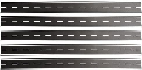 5 Pcs N Scale 1:160 Black Road Strips 40mm x 500mm, Self-Adhesive Model Railroad Scenery Tape, Flexible Trimable Asphalt Roads for Railway Layout, Diorama, & Race Track Decor in Kuwait