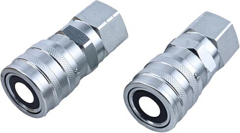 Flat Face Hydraulic Coupler Kit 7411975 7411976 Compatible with Bobcat Hydraulic Coupler in Kuwait