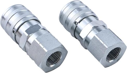 Flat Face Hydraulic Coupler Kit 7411975 7411976 Compatible with Bobcat Hydraulic Coupler in Kuwait