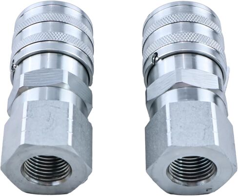 Flat Face Hydraulic Coupler Kit 7411975 7411976 Compatible with Bobcat Hydraulic Coupler in Kuwait