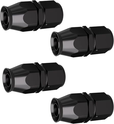 6AN Aluminum PTFE Hose 90 Degree Fittings-Black 2PCS in Kuwait