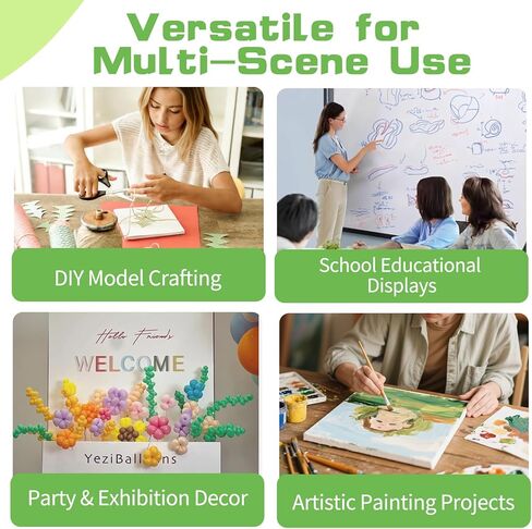 4 Pack Foam Board 24"x36", 0.23 Inch Thickness Poster Board, Double-Sided Acid-Free Foam Core Board, Large Lightweight Polystyrene Board for Painting, Display, Craft & School Projects, White in Kuwait