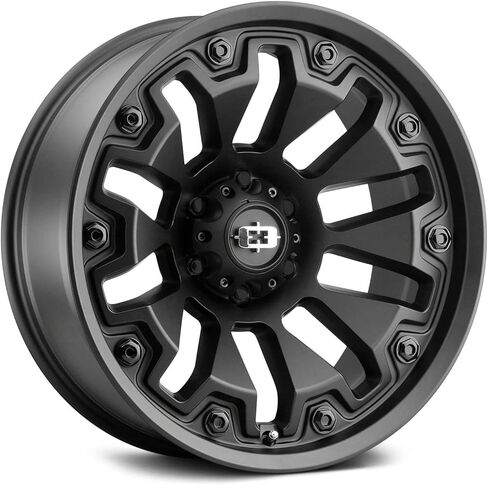 Vision 362 ARMOR Custom Wheel - 20x9, 12 Offset, 6x139.7 Bolt Pattern, 78.1mm Hub - Satin Black with Gray Bolts Rim in Kuwait