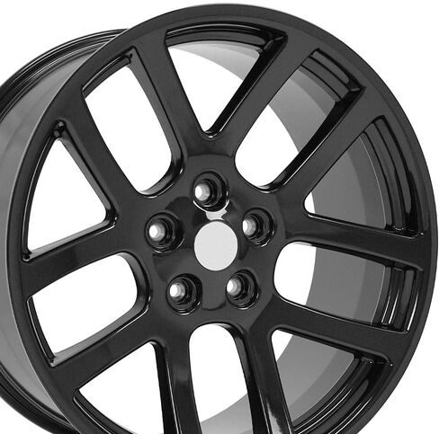 OE Wheels DG51 22 Inch Rim Fits Ram SRT Style 5x139.7 22x10 Gloss Black - Hollander 2223 (1) in Kuwait