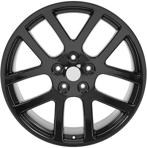 OE Wheels DG51 22 Inch Rim Fits Ram SRT Style 5x139.7 22x10 Gloss Black - Hollander 2223 (1) in Kuwait