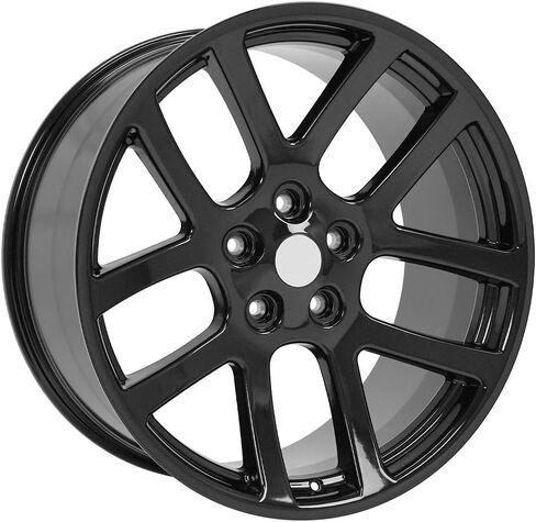 OE Wheels DG51 22 Inch Rim Fits Ram SRT Style 5x139.7 22x10 Gloss Black - Hollander 2223 (1) in Kuwait