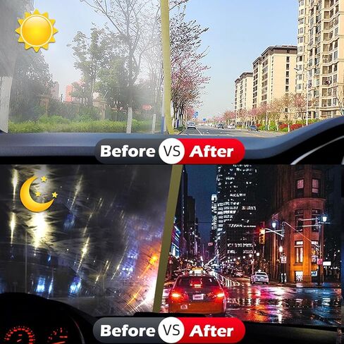 2PCS Glass Emulsion Cleaner, Car Oil Film Cleaner, Powerful Oil Film Cleaning Remover for Automotive Windshield, Glass Emulsion, Crystal Clear View, Improves Visibility & Safe Driving in Kuwait