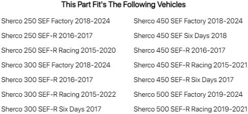 رافعة تحول قابلة للطي من TUSK طرف أسود/أزرق لـ SHERCO 300 SEF-R Racing 2015-2022 in Kuwait