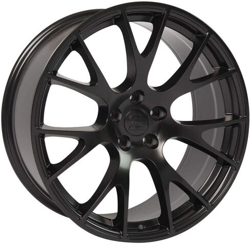 OE Wheels DG15 22 Inch Rim Fits Hellcat Style 5x115 22x9 Satin Black - Hollander 2528 (1) in Kuwait