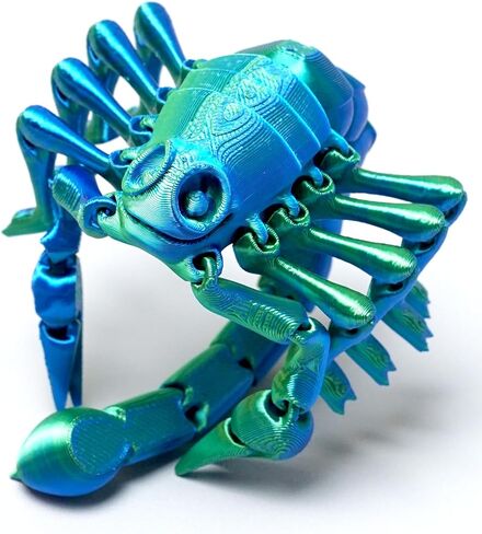3D Printed Scorpion Model,Flexible Realistic Articulated Animal Fidget Toys,Mystery Figurines Gifts for Easter,Executive Desk Funny Décor and Festival Collectible,Easter Basket Stuffers (GB) in Saudi Arabia