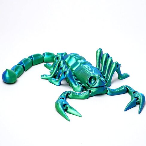 3D Printed Scorpion Model,Flexible Realistic Articulated Animal Fidget Toys,Mystery Figurines Gifts for Easter,Executive Desk Funny Décor and Festival Collectible,Easter Basket Stuffers (GB) in Saudi Arabia