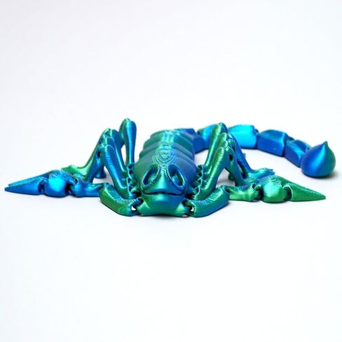 3D Printed Scorpion Model,Flexible Realistic Articulated Animal Fidget Toys,Mystery Figurines Gifts for Easter,Executive Desk Funny Décor and Festival Collectible,Easter Basket Stuffers (GB) in Saudi Arabia
