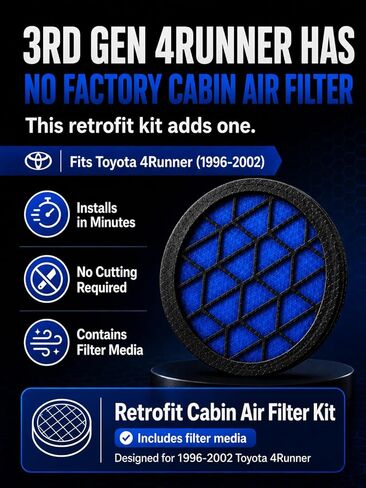 Cabin Air Filter Compatible with Toyota 4Runner 3rd Gen (1996-2002) in Kuwait
