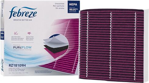 فلتر هواء فيبريز للتحكم في الرائحة HEPA Cabin من PUREFLOW RZ18109H يناسب 2017-2026 Honda CR-V 1.5L؛ 2016-2026 سيفيك 1.5 لتر، 2.0 لتر؛ 2016-2022 HR-V 1.8L; 2018-2026 أوديسي 3.5L; 2020-2026 سي آر في 2.0 لتر in Kuwait