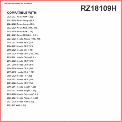 فلتر هواء فيبريز للتحكم في الرائحة HEPA Cabin من PUREFLOW RZ18109H يناسب 2017-2026 Honda CR-V 1.5L؛ 2016-2026 سيفيك 1.5 لتر، 2.0 لتر؛ 2016-2022 HR-V 1.8L; 2018-2026 أوديسي 3.5L; 2020-2026 سي آر في 2.0 لتر in Kuwait