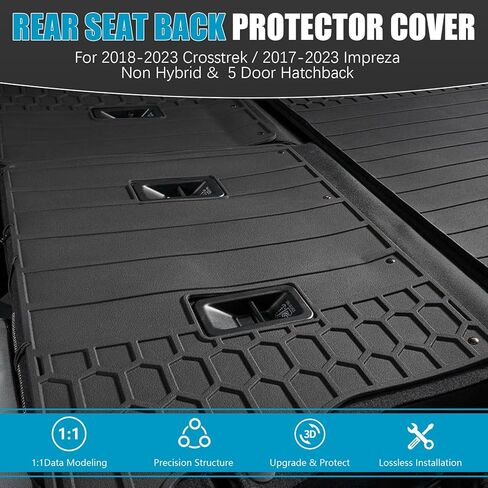 Backrest Mat Rear Seat Back Protector Cover for Subaru 2018-2023 Crosstrek Non Hybrid & 2017-2023 Impreza 5 Door Hatchback, OEM-Style Rear Seat Back Panel All Season Cargo Liner Rear Back Seat Cover in Saudi Arabia