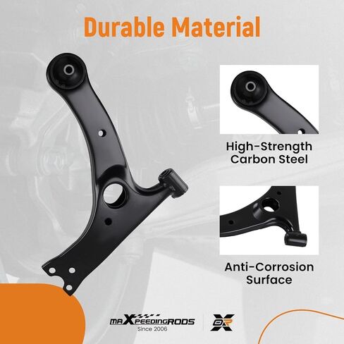 maXpeedingrods 12Pcs Front Suspension Kit for Toyota Corolla 2009-2013 Toyota Matrix 2009-2013, Front Lower Control Arm with Ball Joint, Sway Bar End Link, Outer & Inner Tie Rod, Boots in Kuwait