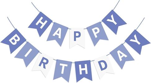Yellow Happy Birthday Banner Sign Happy Birthday Bunting Banner Garland for Kids Girl Woman Birthday Tea Party Decorations Bunting Flag Birthday Party Supplies in Kuwait