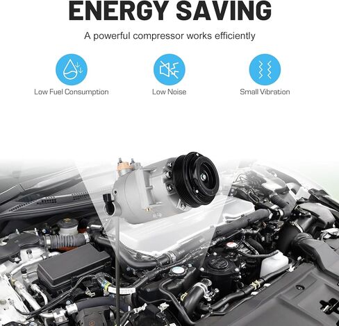 ضاغط تكييف الهواء الجديد من ILONPA مع قابض ومجموعة مكونات لسيارة Ford Escape 2017 2018 2019 17 18 19 1.5L، مناسب لـ 1.5L وشاحن توربيني فقط، لـ KT5908 in Kuwait