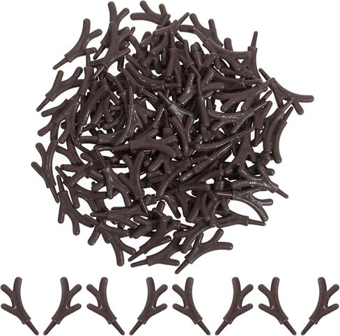 ARTIBETTER 100PCS Plastic Snowman Hand Mini Reindeer Elk Antler Deer Horn Branch Christmas Snowman Making Hand Making Accessories for DIY Craft in Saudi Arabia